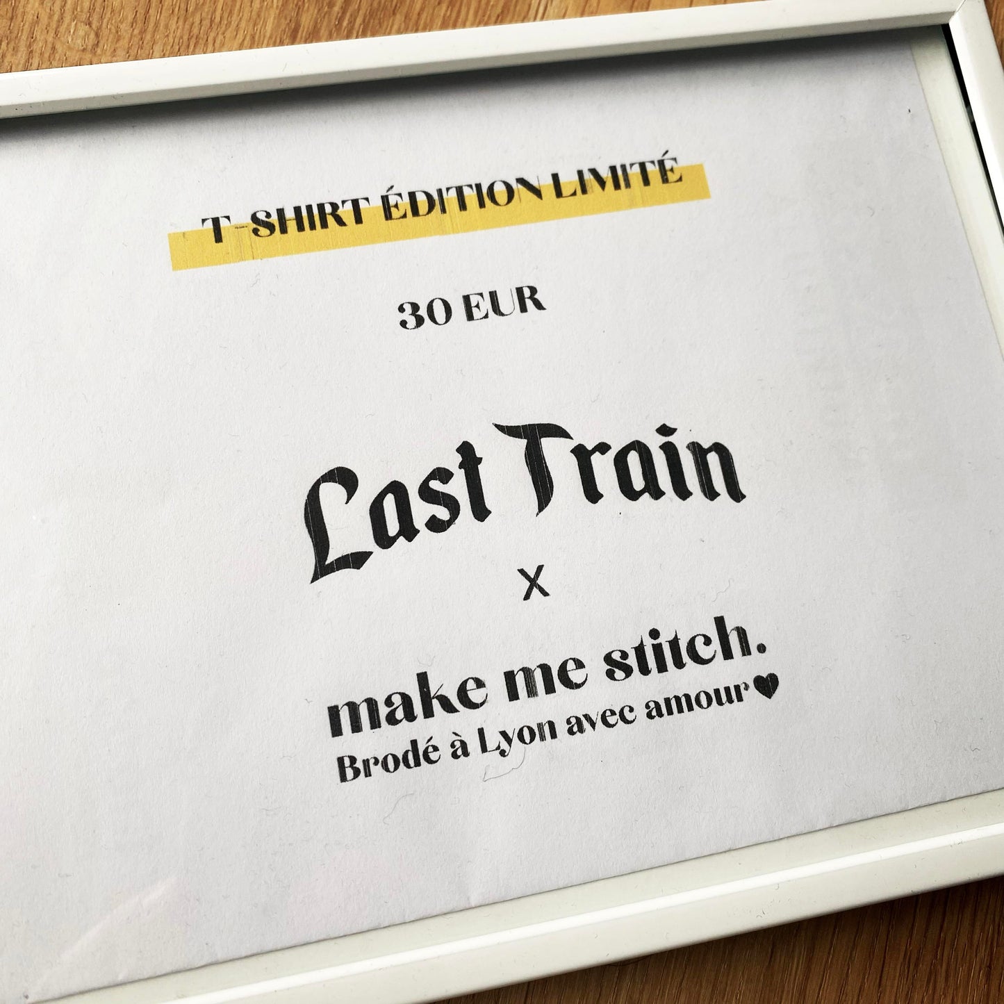 T-shirt "Last Train x Make Me Stitch"